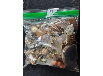 One POUND Bag Of Jewelry/misc Parts Lot #1