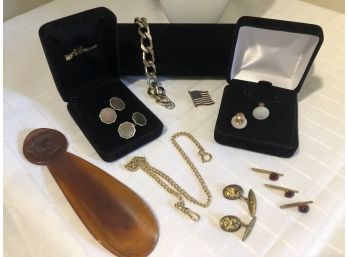Mens Goldtone Jewelry & Accoutrements