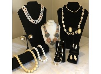 Shades Of White & Ivory Jewelry Collection
