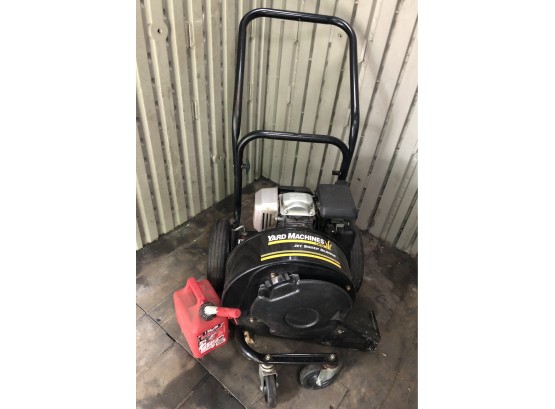 Yard Machines By MTD Jet Sweep Blower & Gas Can
