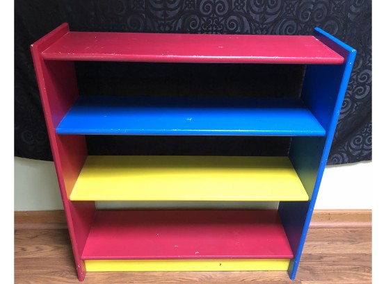 Colorful 4-Level Bookcase
