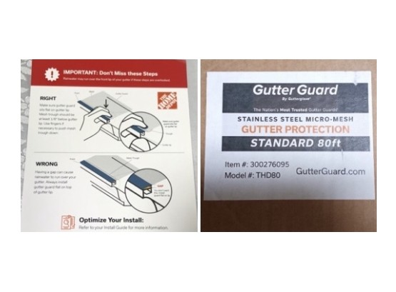 Gutter Guard 80 Feet Stainless Steel Micro Mesh - BRAND NEW IN BOX!