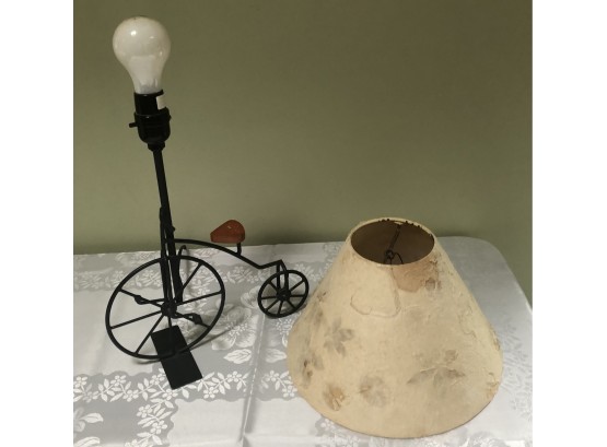 Wrought Iron Tricycle Lamp