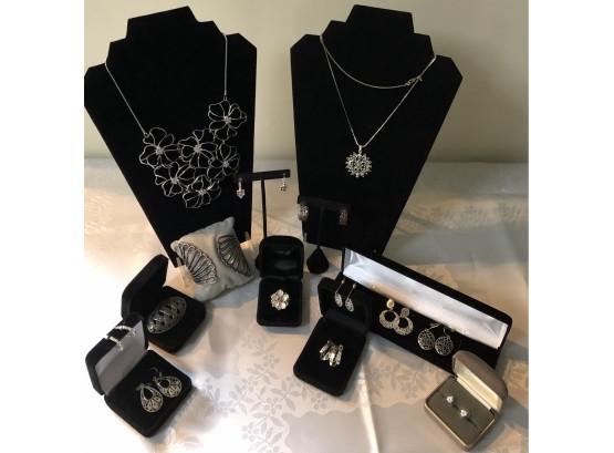 Silvertone Jewelry Collection Lot 5