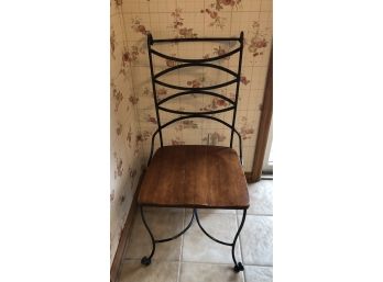 Iron Scroll Accent Chair
