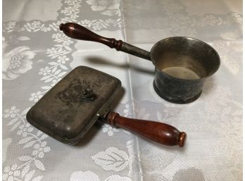 Antique Butler Ashtray & Tobacco Pot