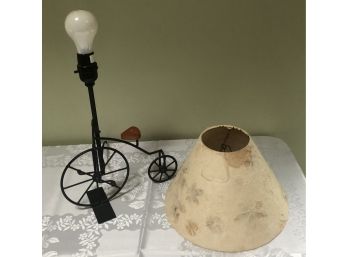 Wrought Iron Tricycle Lamp