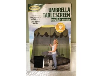 Outdoor Umbrella Table Screen - NEW IN BOX!