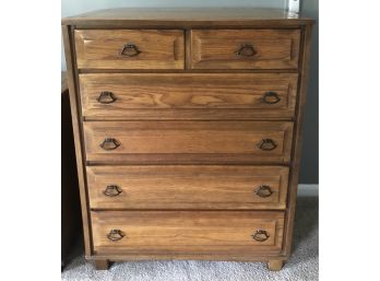 Solid Oak 5-Drawer Chest