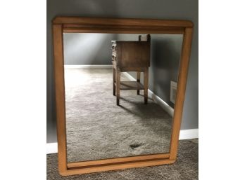 Solid Oak Wall Mirror Lot 2