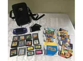 Nintendo Game Boy Advance, Game Cartridges & Carry Case
