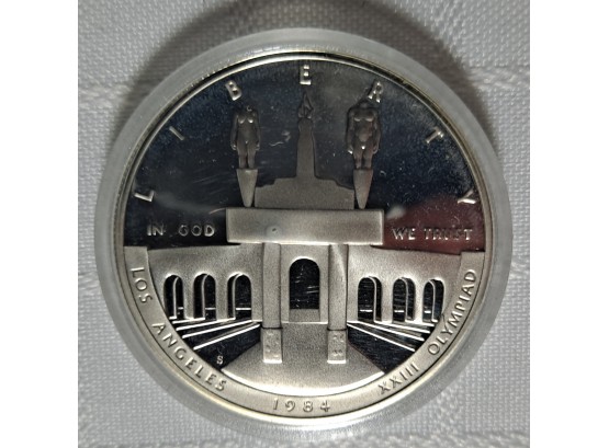 Los Angeles 1984 Olympiad One Dollar Silver Coin