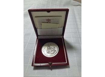 Commemorative Art Medal In Sterling Silver