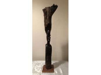 Artisan Hand Carved Solid Driftwood Sculpture