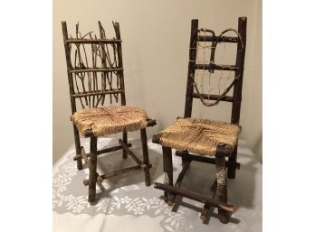 Artisan Rustic Twig Chairs