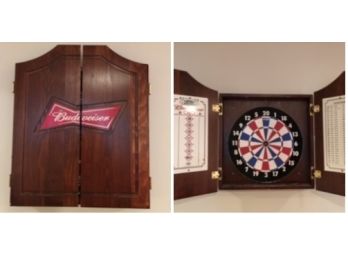 Dartboard & Cabinet