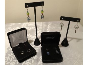 Sterling Silver Earrings Collection (12.4 Grams)