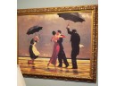 Dancing Couple With Umbrellas Lot