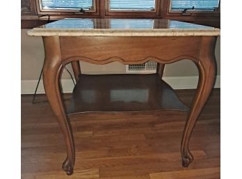 Vintage Marble Top End Table Lot #1