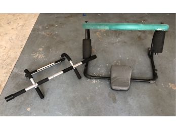 Pull Up Bar & Ab Roller Trainer