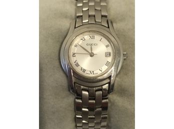 Authentic Ladies Stainless Steel Gucci Watch