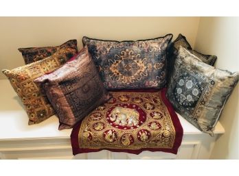Sari Fabric & Decorative Pillows (India)