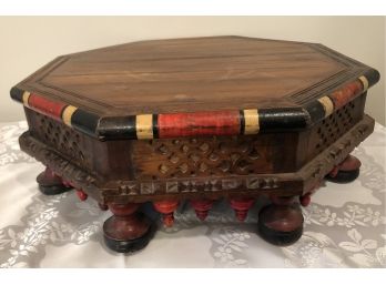 Beautiful Wooden Bajot Table (India)