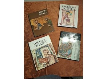 Hagia Sophia, The Linoisfarne Gospels, The Fires Of Faith, & The Illuminated Manuscript - 4 Books