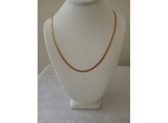 14K Gold Braid Necklace (4.3 Grams)