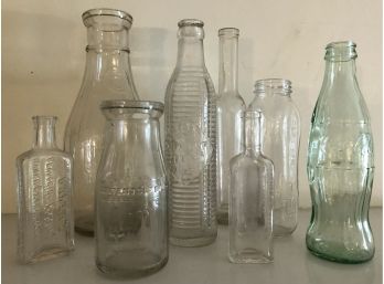 Antique Glass Bottle Collection