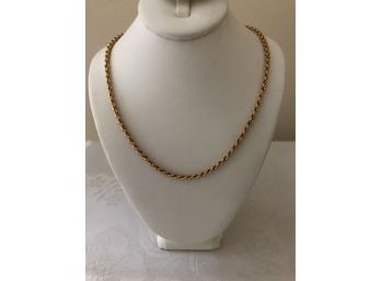 14K Gold Rope Necklace (5.3 Grams)