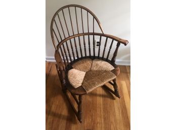 Antique Rush Rocking Chair