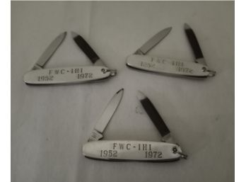 Vintage Sterling Silver Pocket Knives