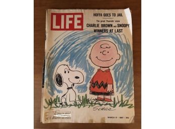 Vintage 1967 LIFE Magazine (Snoopy & Charlie Brown Cover)