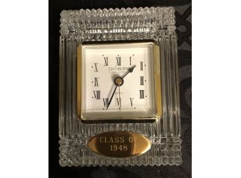 Vintage Danbury Crystal Clock