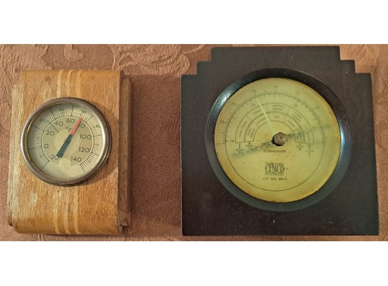 Antique Thermometer And Stormguide