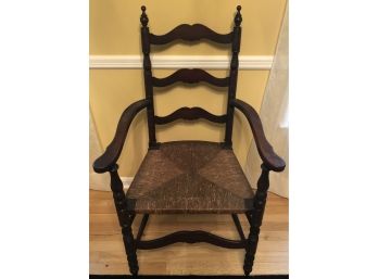 Vintage Ladderback Rush Chair