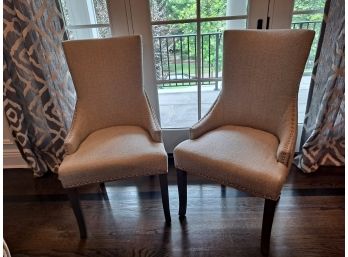 Set Of 2 Upholstered Dining Room Chairs