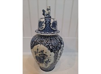 Blue Delft Jar - Made In Holland