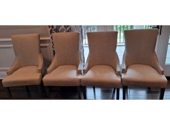 Set Of 4 Upholstered Dining Room Chairs