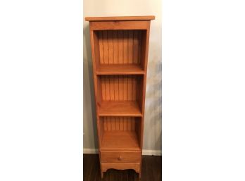 Solid Wood Slim Bookcase