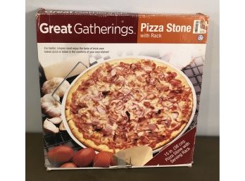 Pizza Stone & Rack - BRAND NEW IN BOX!