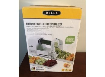 Bella Automatic Electric Spiralizer - BRAND NEW IN BOX!