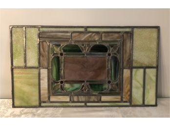 Vintage Leaded Stained Glass Panel Lot 3