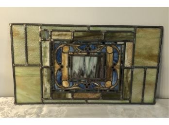 Vintage Leaded Stained Glass Panel Lot 2