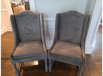 Pair Of Upholstered Arm Chairs