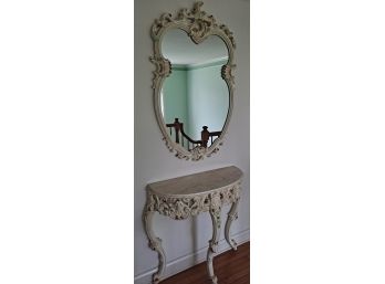 Decorative Wall Table And Mirror