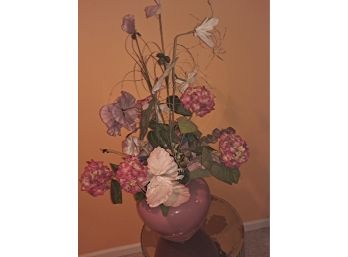 Artificial Plant In Pink Vase