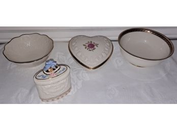 Lenox Lot - Small Bowls And Trinket Boxes