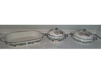 Floral Cookware Lot